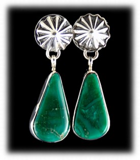 Green earrings